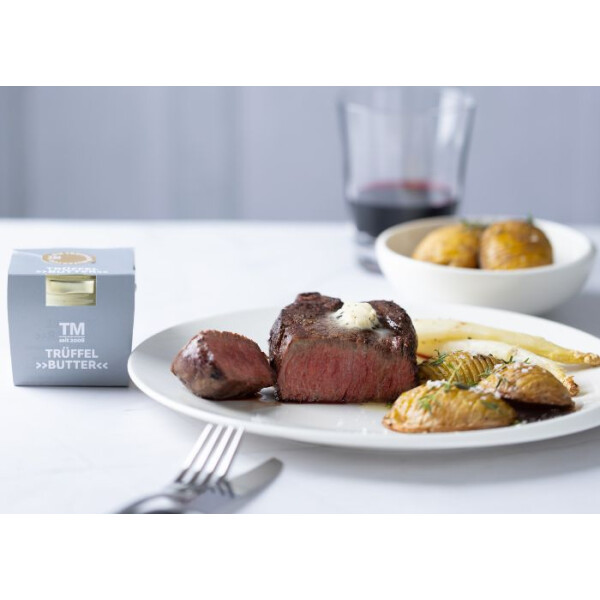 Steak und Hasselback Kartoffel  - 